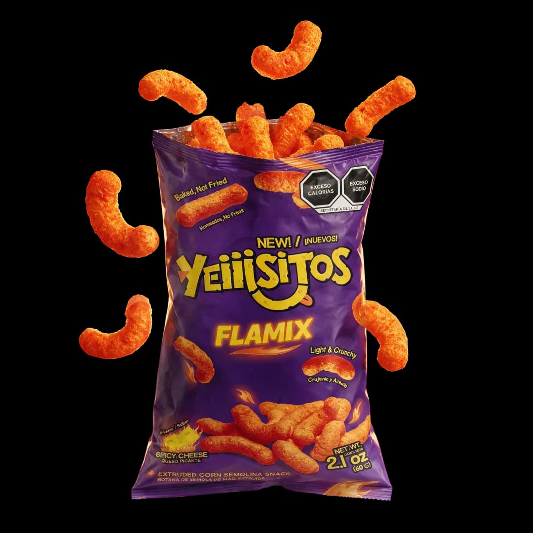 Yeiiisitos FLAMIX con producto