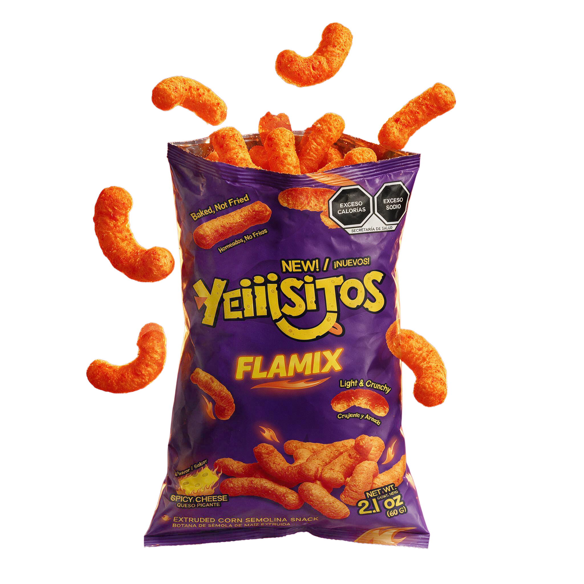 Yeiiisitos FLAMIX con producto